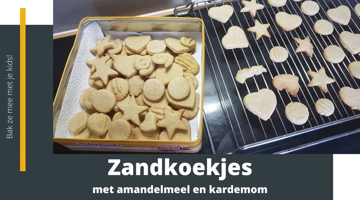 zandkoekjes met amandelmeel en kardemom