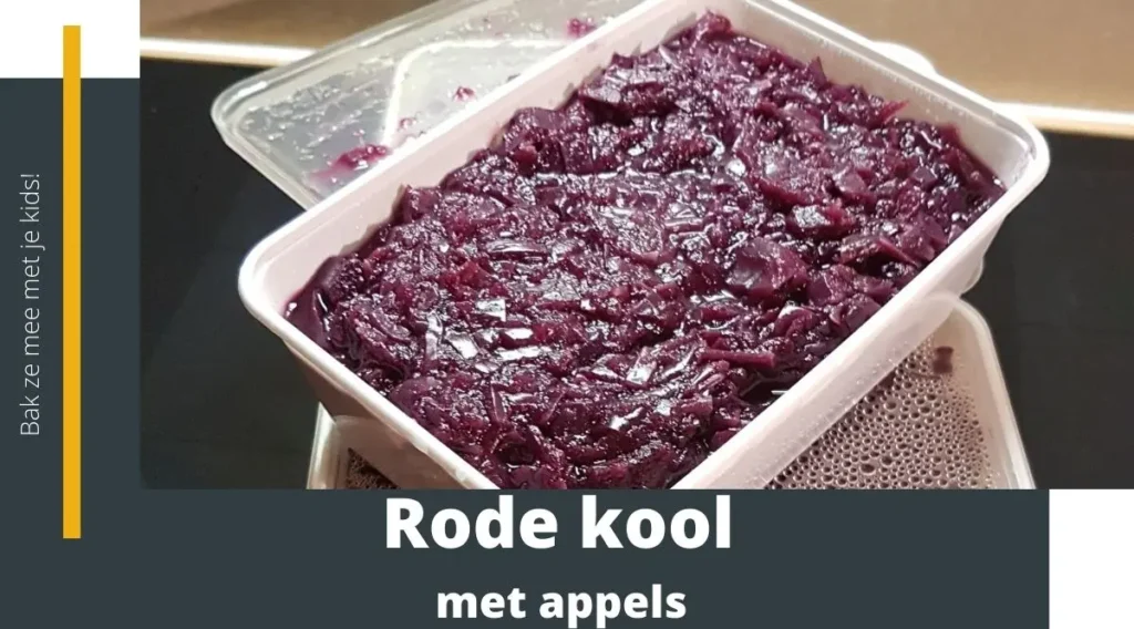 rode kool met appels