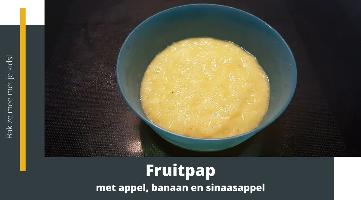 fruitpap met appel banaan en sinaasappel