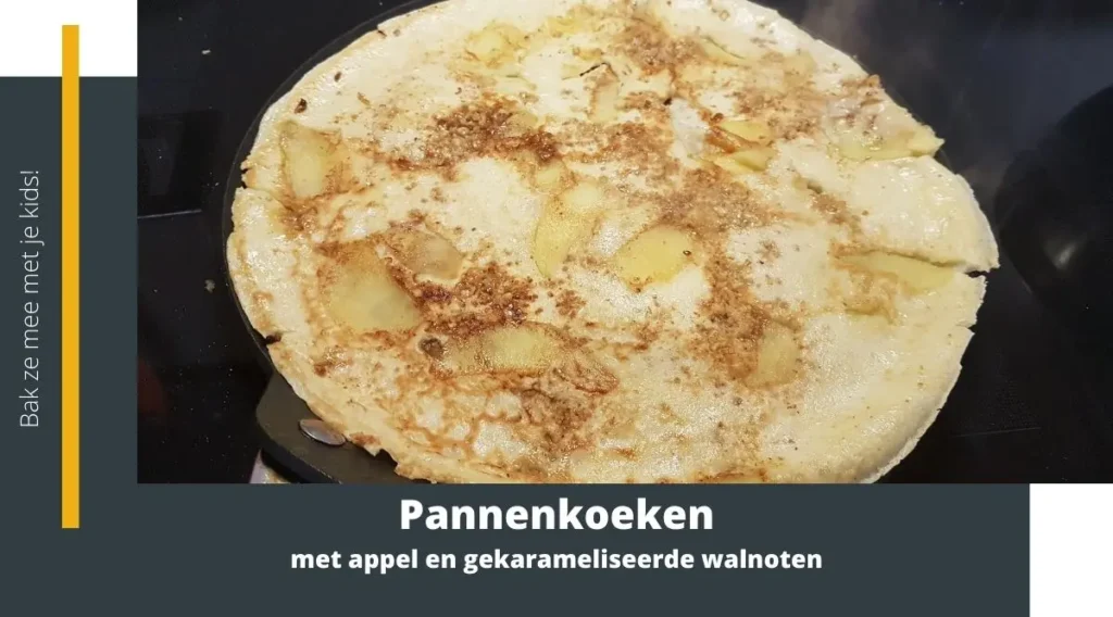 pannenkoeken met appel en gekarameliseerde walnoten
