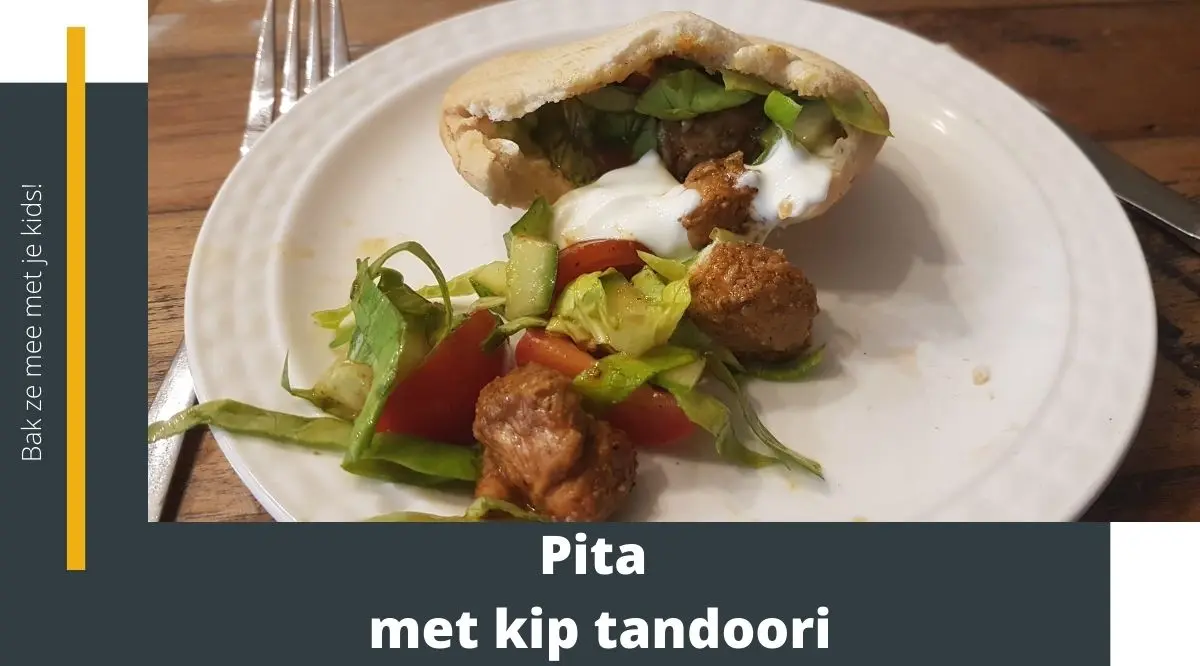 Pita met kip tandoori