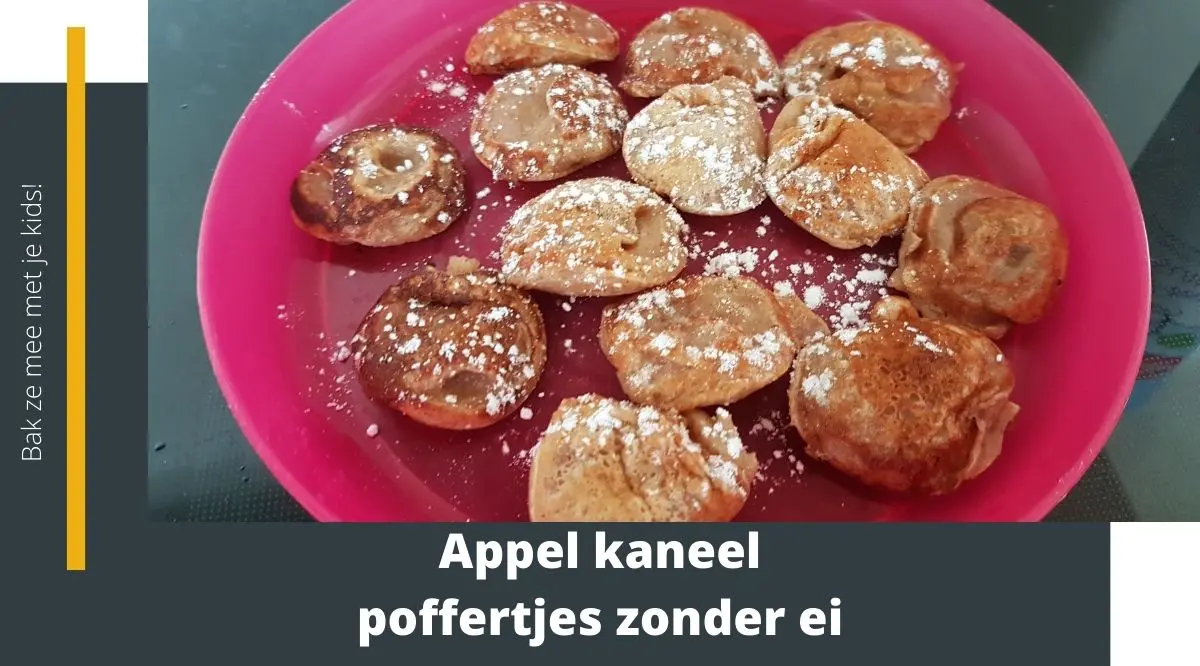 Appel kaneel poffertjes zonder ei