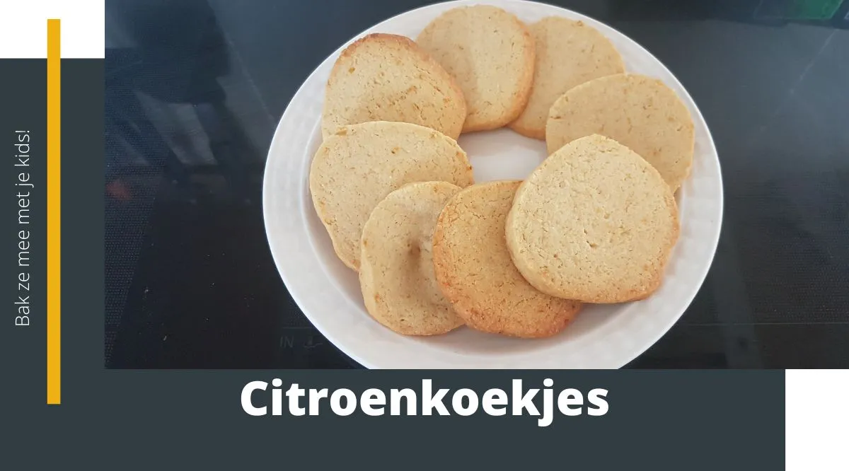 Recept om citroenkoekjes mee te bakken.