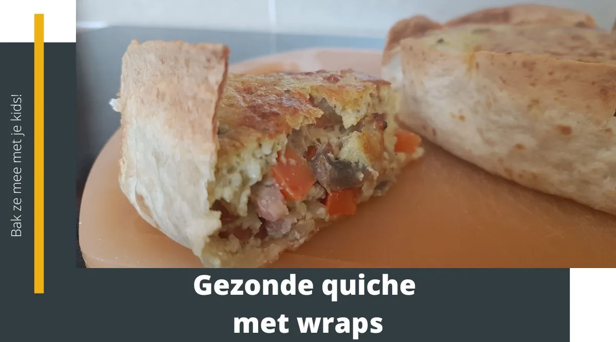 Gezonde quiche met wraps snel en makkelijk gemaakt.