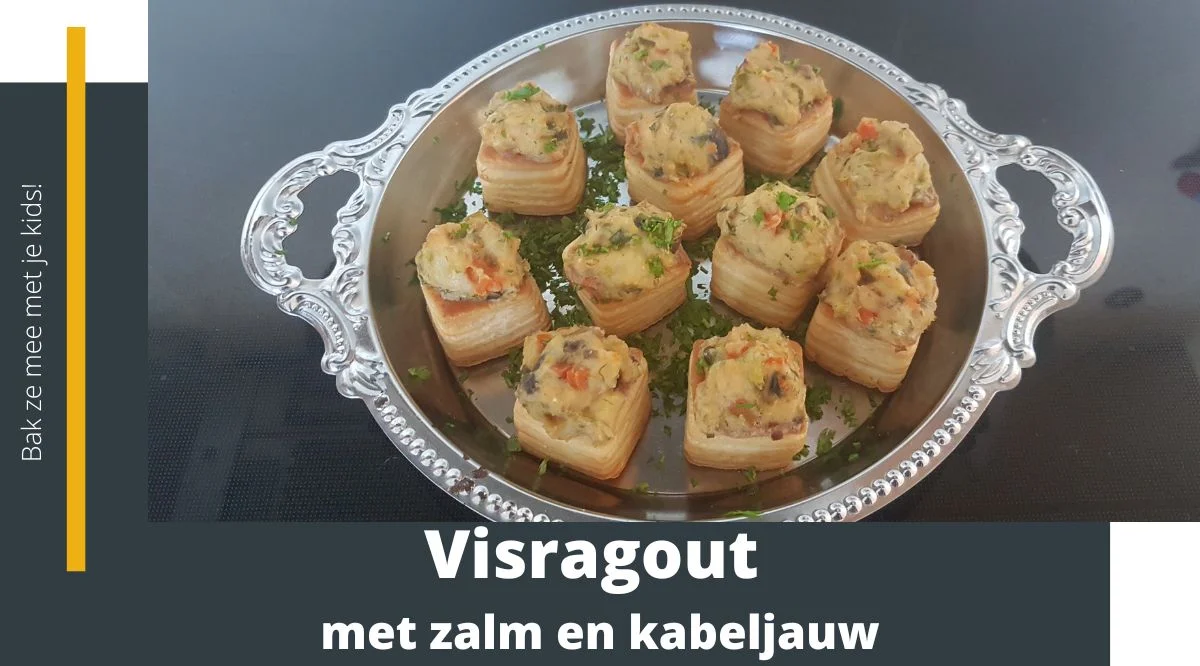 Visragout met zalm en kabeljauw als hoofdgerecht of als hapje.